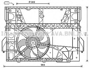 PRASCO OL7589 Fan, radiator